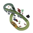 thumbnail image 3 of Electric Dinosaur Racing Track Toys, Educational Dinosaur Car Track DIY Splicing Blocks ABS Electronic Component Vibrant Colors  For Home, 3 of 8