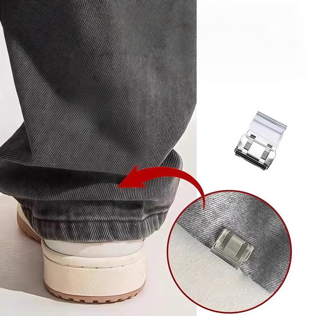 Tong Adjustable Pant Leg Fixing For Hemming Trousers And Jeans Secure No Sew Cuff Holder