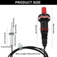 thumbnail image 2 of 2 Pcs Piezo Spark Igniter, Metal Threaded Ceramic Push Button Igniter Replacement Generator Ignition Set for Gas Fireplace Oven Heater Firepit Kitchen BBQ Stove (Straight Needle), 2 of 7