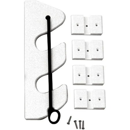 XJY P03-132W 2-Rod Bungee Rod Holder - Pair White