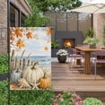 thumbnail image 3 of Coastal Fall Garden Flags For Outdoor, Coastal Blue Pumpkin Starfish Seashell Maple Leaf Small Double Side Yard Flags Weather Proof Garden Decor for Lawn Outside Holiday 12 x 18 Inches, 3 of 9