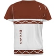 thumbnail image 2 of Halloween Marker Costume Brown All Over Mens T Shirt Multi MD, 2 of 2