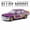 Painted purple, variant on 1:24 Scale Diecast Car Model, 1988 M3 E30 Floral Paint Design, Alloy Replica with Sound & Light for Display