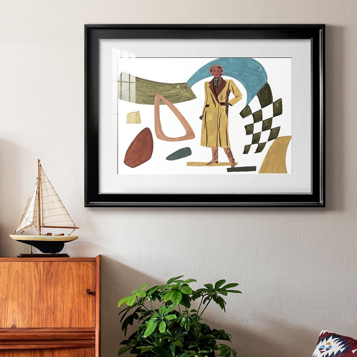 Vintage Vibes III Premium Framed Print - Ready to Hang