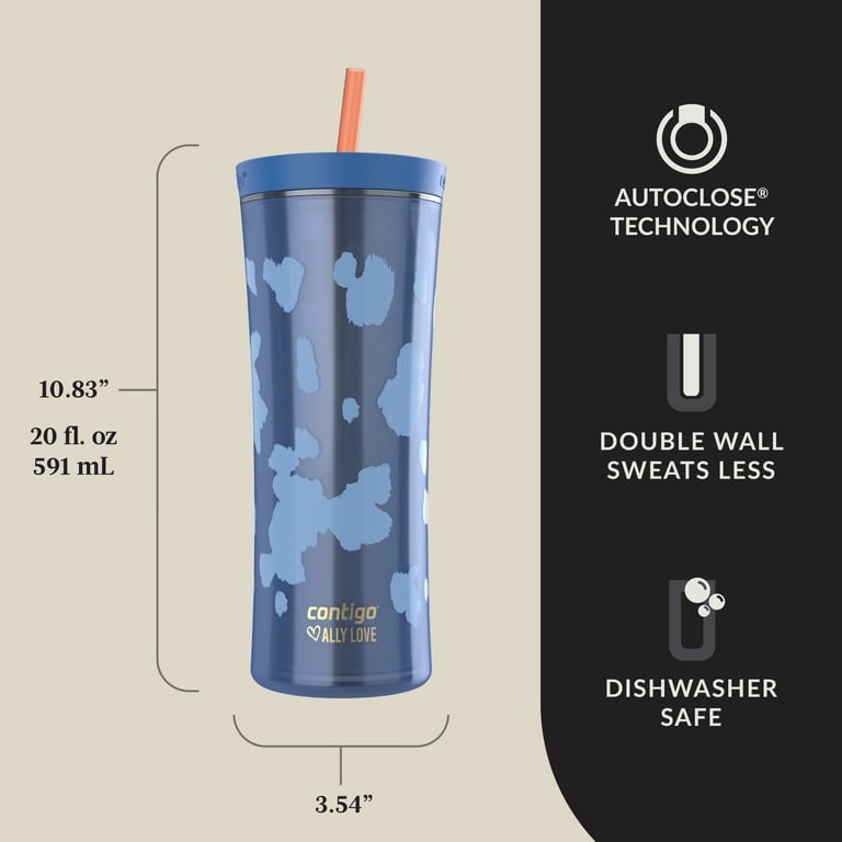 Contigo, Shake & Go Tumbler, 20oz, Plastic with Straw - Walmart.com