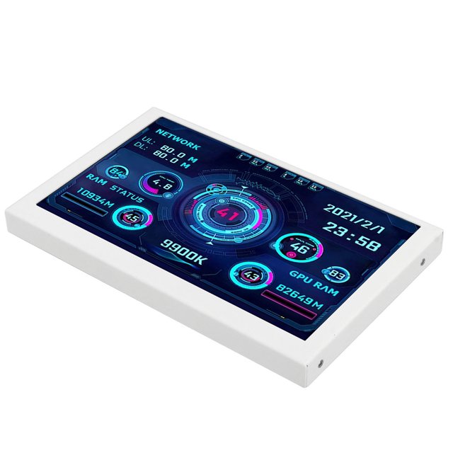 Computer Temperature Display, Computer Temp Monitor 800x480 Resolution 5in For For Gaming