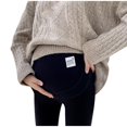 thumbnail image 5 of pstuiky Leggings Maternity Leggings Over The U-Shaped Belly Support High Waisted Pregnancy Plus Size Yoga Pants Full Length for Daily Wear Activewear Pregnancy Clothes, 5 of 9