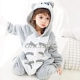 thumbnail image 2 of Kigurumi-Pijamas de dibujos animados para niños y niñas, ropa de dormir con capucha de Totoro, disfraz para fiesta de navidad, 2 of 4