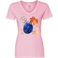 thumbnail image 3 of Inktastic Cancer Crab Constellation Zodiac Sign Illustration Women's V-Neck T-Shirt, 3 of 5
