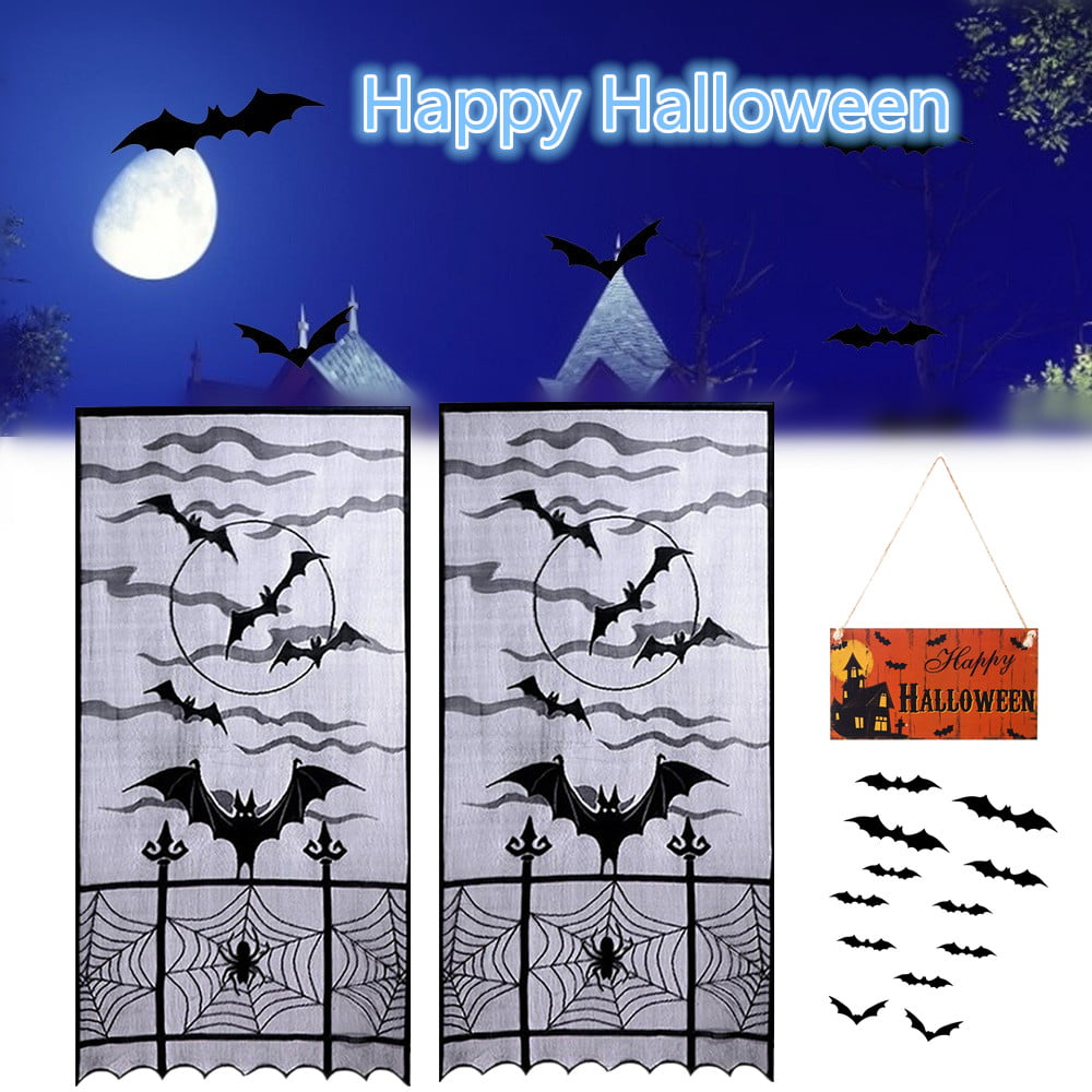 Halloween Party Haunted House Decor Realistic Scary Bat 23 1/2" Wing Span 