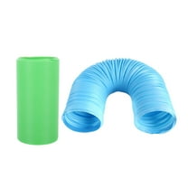 MLINS 2pcs Flexible Plastic Tube Hideaway Small Animal Tunnel Plaything Hamster Activity Toy Foldable Pet Rat Toys Hiding Tunnel For Ferrets Hamsters