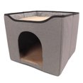 thumbnail image 4 of Cama para Gatos Cubos Cerrados Plegables para Gatos Casa de Campo con Alfombrilla de PE Suave Casa para Gatos de Tela Oxford de Doble Propósito para 4 Estaciones ANGGREK Otros, 4 of 8