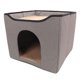 thumbnail image 4 of Villa para gatos, casa para gatos plegable, doble nido para gatos, casa cubo para gatos, muy versátil Jadeshay A, 4 of 8