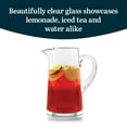 thumbnail image 3 of Libbey Cantina Clear Glass Pitcher, 90 Oz, Modern, Elegant Glass Pitcher for Cocktails, Iced Tea & More, Handblown Beverage Serveware for Parties, 3 of 5