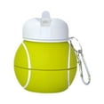 thumbnail image 4 of Botella de agua plegable para niños, taza para beber, botella de agua para tenis, para correr, hacer senderismo, en bicicleta, escalar, calle, 4 of 8