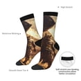 thumbnail image 4 of Pofeuu Egyptian Cat Pharaoh Magic Print Crew Socks, Adult Running Hiking Socks for Youth and Adult, 4 of 6