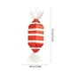 thumbnail image 3 of Adorno de caramelos navideños rojo y blanco | Decoración del árbol navideño • Colgante de plástico pintado, multicolor, decoración festiva para colgar • Duradero, fácil de exhibir, 12,2"x5,5", 3 of 6