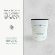 شمعة Pecksniffs الفاخرة المعطرة بخشب الصندل والفانيليا | 1 فتيل، 100 جم/3.5 أونصة