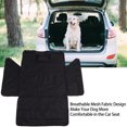 thumbnail image 3 of Cubierta De Asiento De Coche Para Mascotas, Tela Oxford Negra, Cubierta De Asiento Para Mascotas, Hamaca, Capa Impermeable Individual, Alfombrilla Extensible Para Asiento Trasero, 3 of 8
