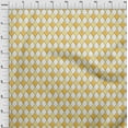 thumbnail image 4 of oneOone Cotton Poplin Yellow Fabric Argyle Quilting Supplies Print Sewing Fabric By The Yard 56 Inch Wide, 4 of 4