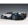 thumbnail image 4 of Bugatti Vision Gran Turismo "16" Argent Silver and Blue Carbon Fiber 1/18 Model Car by Autoart, 4 of 4