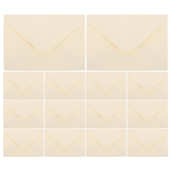 LOLIPPYY 100pcs Blank Invitation Envelopes - Plain Vintage Style Envelopes for Wedding Invitations, Greeting Cards, Business Cards,