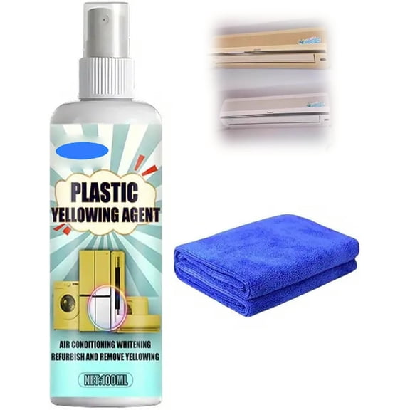 Yellowing Remover Fast Acting Formulas Agent Set for Appliances Restores Surfaces Safe On Wall Floors , Plastic Yellowing Restorer Kit , Heavy Duty Cleaner (1PCS)