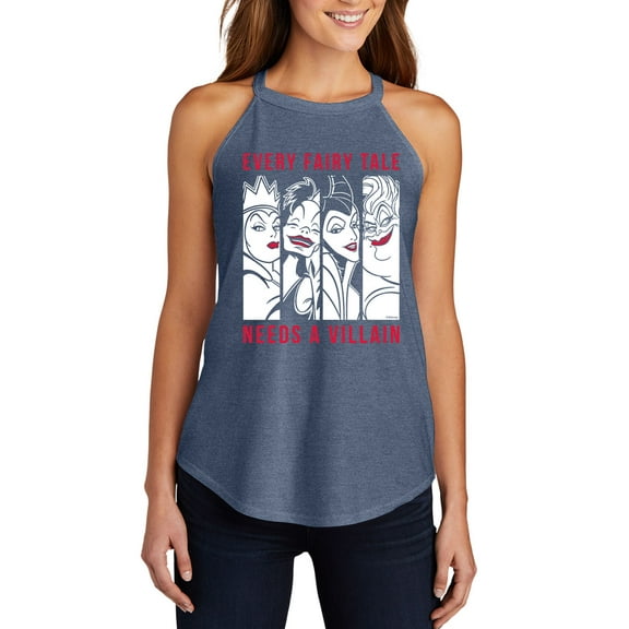 Disney Villains - Every Fairy Tale Needs A Villain - Juniors High Neck Tank Top