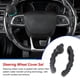thumbnail image 4 of Scienceny Kit de cubierta para volante de coche, refuerzo de giro de conducción de vehículos de plástico antideslizante, accesorios interiores para Automoción decorativa y accesorios Negro mate Scienceny VI015482-04, 4 of 6