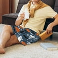 thumbnail image 5 of Rocae Halloween for Men's Soft Sleep Pajama Shorts, Waistband and Pockets-4X-Large, 5 of 6
