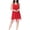 Red, variant on Stamzod Nightgowns for Women 2026 Solid Spaghetti Strap Chiffon Night Dress Summer Crisscross Back Pajama Dress for Women Gray L