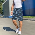 thumbnail image 2 of KLL Funny Sharks for Men's 1-Pack Shorts,Sleep Pajama Shorts for Men Soft Pj Shorts Men's Pajama Bottoms Sleepwear -X-Large, 2 of 7