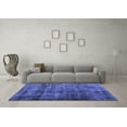 thumbnail image 3 of Ahgly Company Machine Washable Indoor Rectangle Abstract Blue Contemporary Area Rugs, 2' x 4', 3 of 4