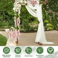 thumbnail image 4 of DAMAI 3 Strands Silk Blue Wisteria Artificial Flowers, 21.6 Inch Silk Flowers, Fake Wisteria Floral Hanging Plant Garlandfor Wall, Home, Garden, Wedding Decor, 4 of 6
