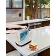thumbnail image 4 of Fsddascl Blue Teal Beach Coastal Toaster Cover 4 Slice, Large Kitchen Appliance Covers, Summer Nautical Seaside Ocean Toaster Oven Cover with Loop, Bread Machine Cover Polyester Dust Cover, 4 of 5