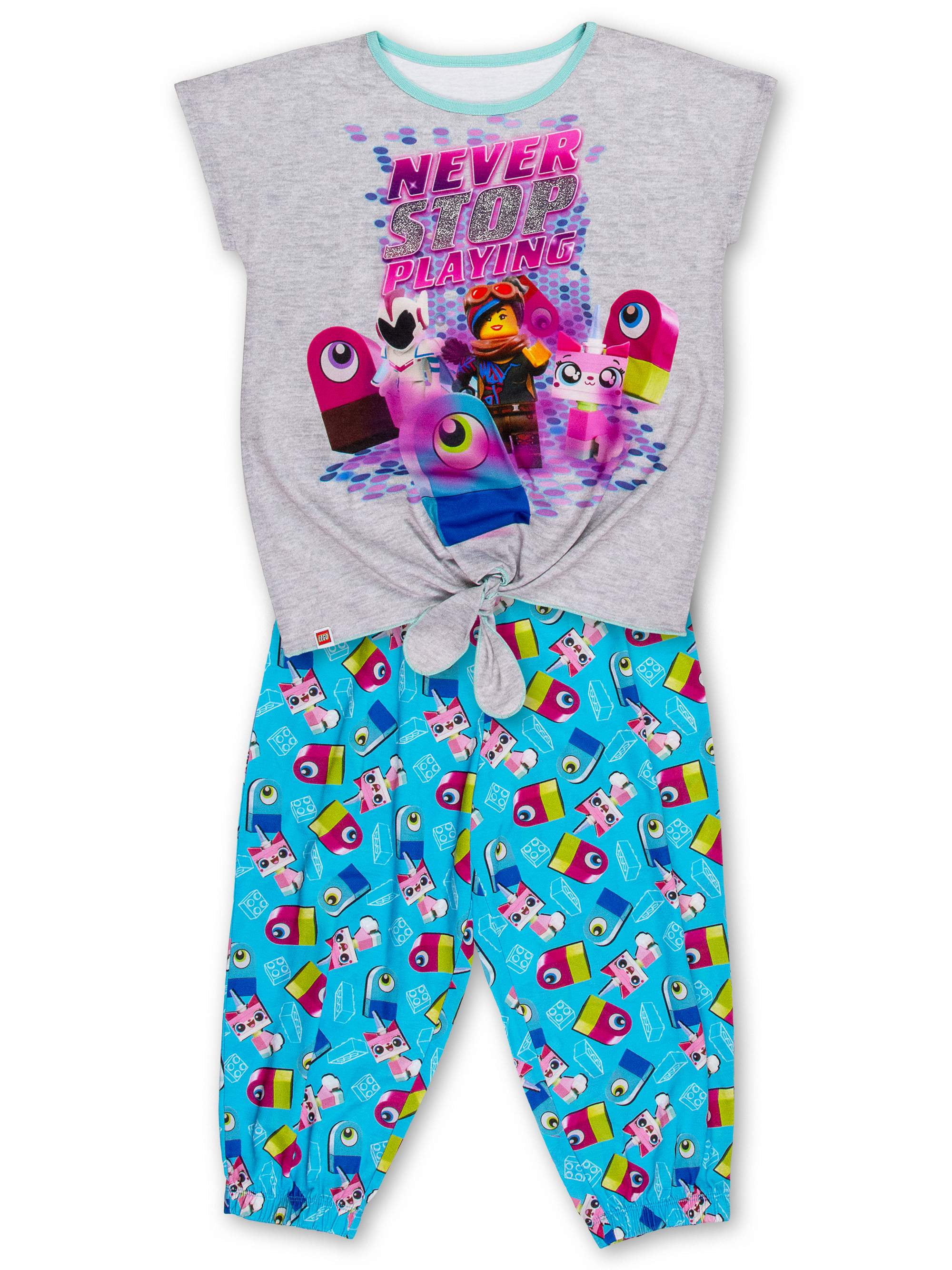 LEGO - Girls' Lego Movie 2 Piece Pajama Sleep Set (Little Girl & Big ...