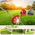 thumbnail image 4 of Cordless Weed Eater String Trimmer, 3-in-1 Lightweight Push Lawn Mower & Edger Tool with 3 Types Blades, 21V 5.0 Li-Ion Battery, for Garden and Yard, 4 of 11
