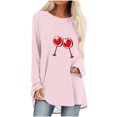 thumbnail image 2 of Offre du Jour! Aqestyerly Pull Décontracté Imprimé pour Femmes, Manches Longues, Col Rond, 2 of 4