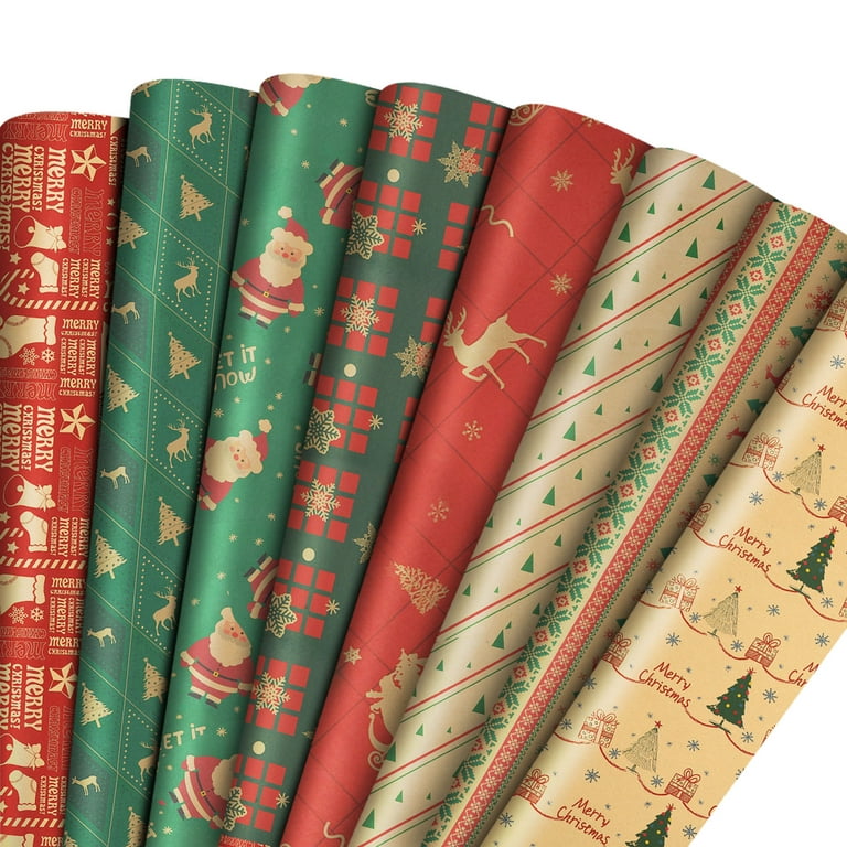 28 Kinds 50*70cm Gift Wrap Artware Kraft Packing Paper Happy Christmas  Wedding Festival Gift Wrapping Decor Vellum Paper 2023