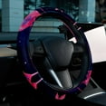 thumbnail image 6 of Flamingo 14.5 Inch Printing PVC Leather Steering Wheel Cover Auto Accessories, 6 of 6