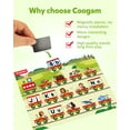 thumbnail image 4 of Coogam Preschool Magnetic Busy Book, 9 Themed Stickers Toys Fine Motor Skills Learning Binder Quiet Book Montessori Toys for 3 years Old Toddlers, 4 of 8