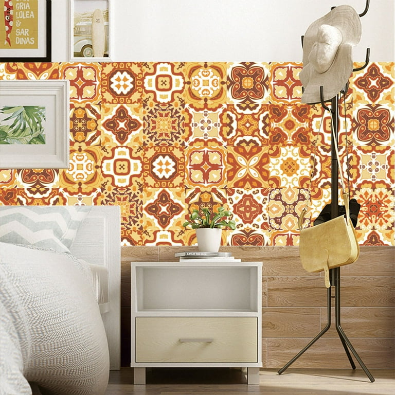 Goory 10 Pcs Moroccan Style Tile Sticker Backsplash Peel & Stick Kitchen Tile Decal, 8x8 Inches. Goory 10 Pcs Moroccan Style Tile Sticker Backsplash Peel & Stick Kitchen Tile Decal, 8x8 Inches.