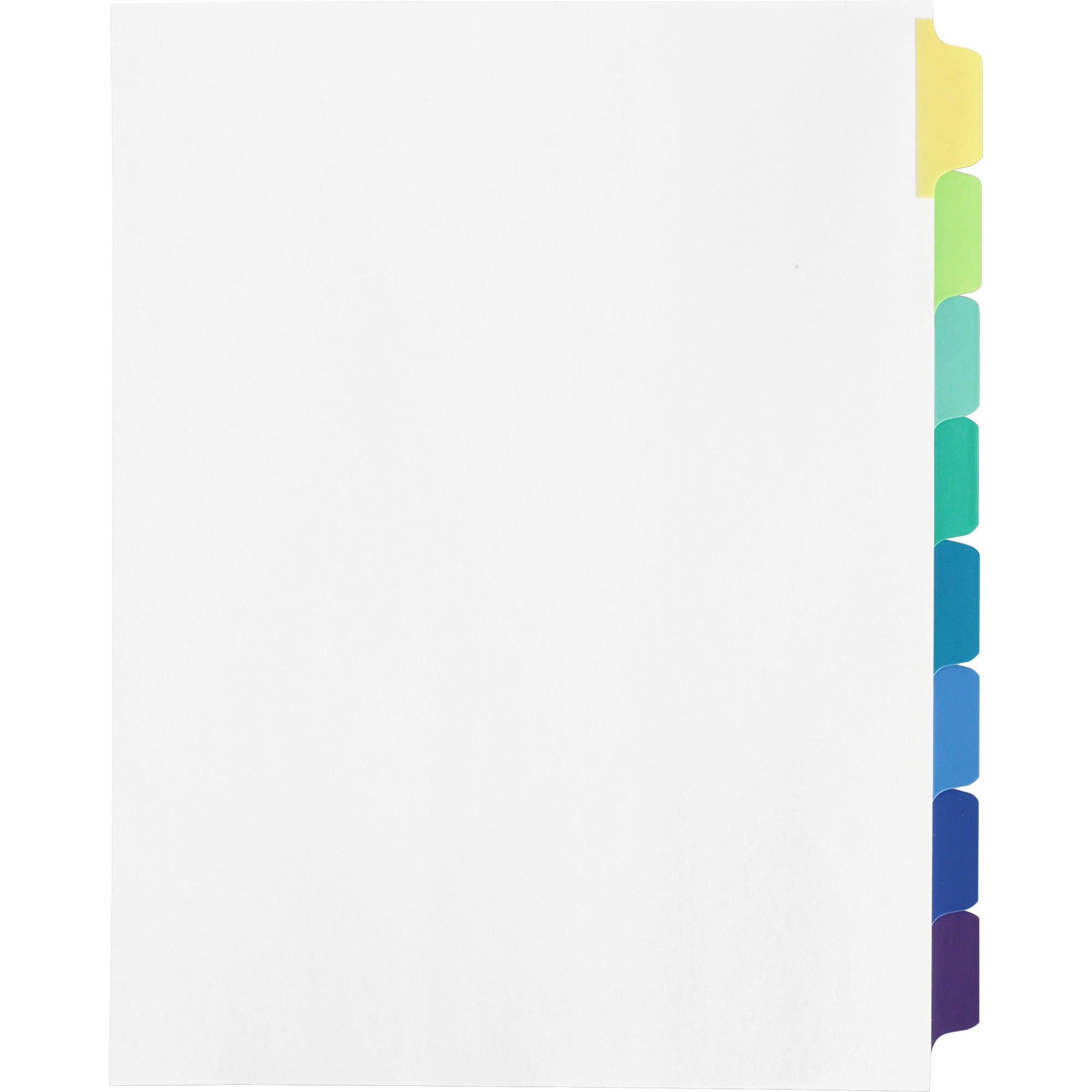 Index Maker Avery 8Tab Unpunched Binder Dividers Easy Print & Apply