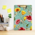 thumbnail image 5 of FMSHPON Yellow Corn Poppy Red Flower Clipboard Hardboard Wood Nursing Clip Board and Pull for Standard A4 Letter 13x9 inches, 5 of 7