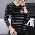 thumbnail image 4 of Tops Raya Cuello En V 100℅ Algodón Ropa Masculina Harajuku Moda Camisetas A Granel Para Hombres Ajuste Regular Coreano Otoño Xl A It F Jersey, 4 of 5