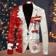thumbnail image 2 of Kcodviy Complets Décontractés de Noël Imprimés pour Hommes Veste à Poche Veste de Complet Vestes de Complet pour Hommes Complet Coupe Moderne pour Hommes Complet pour Hommes, 2 of 3