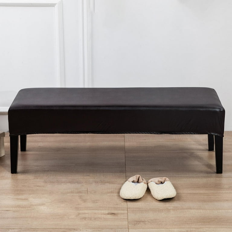 Stretch Dining Bench Cover Elegant Rectangle Bench Seat Slipcover