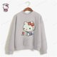 thumbnail image 3 of Sudadera con capucha fina y elegante de HELLO KITTY Harajuku para mujer, estilo coreano, holgada, estilo urbano, con dibujos animados, tallas S a 3XL, 3 of 5