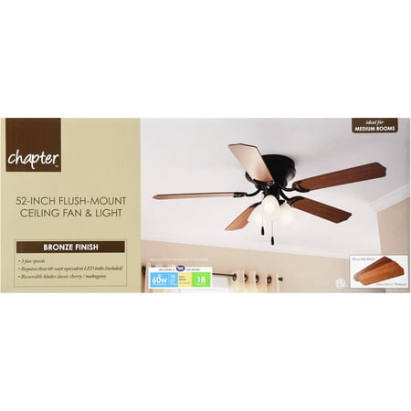 Merrimack 52 In Antique Bronze Downrod Mount Indoor Outdoor