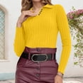 thumbnail image 6 of Striped Pullover Sweater for Women – Long Sleeve, Slim Fit, Knitted, Soft & Warm Casual Fall Winter Fashion Comfortable, 6 of 8